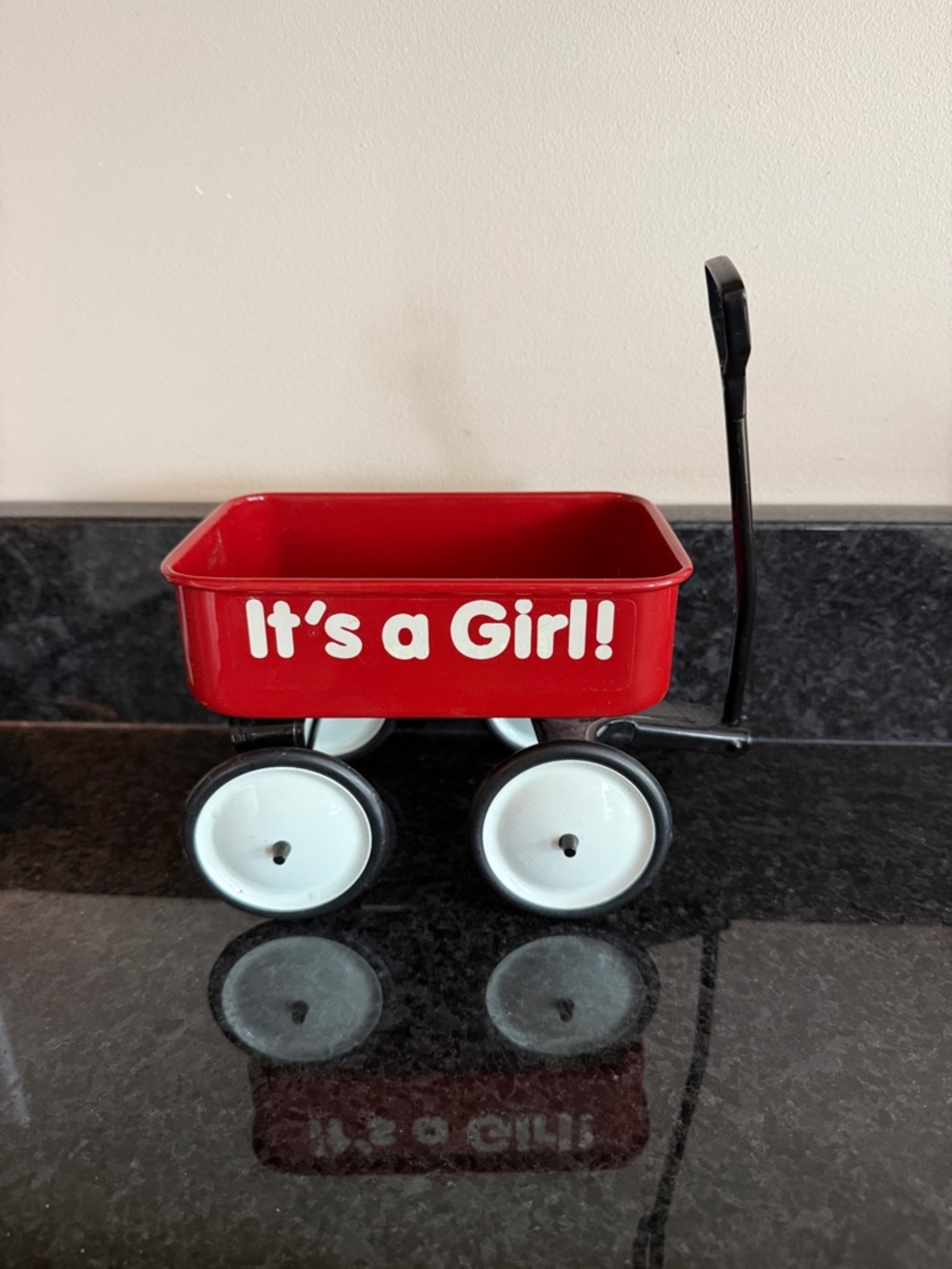 Red "It's a Girl!" Mini Little Red Wagon